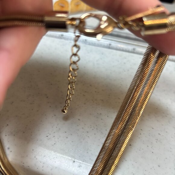 Off park Collection By JTV Triple Strand Leaf Pendant 18” adjustable necklace - Picture 6 of 6